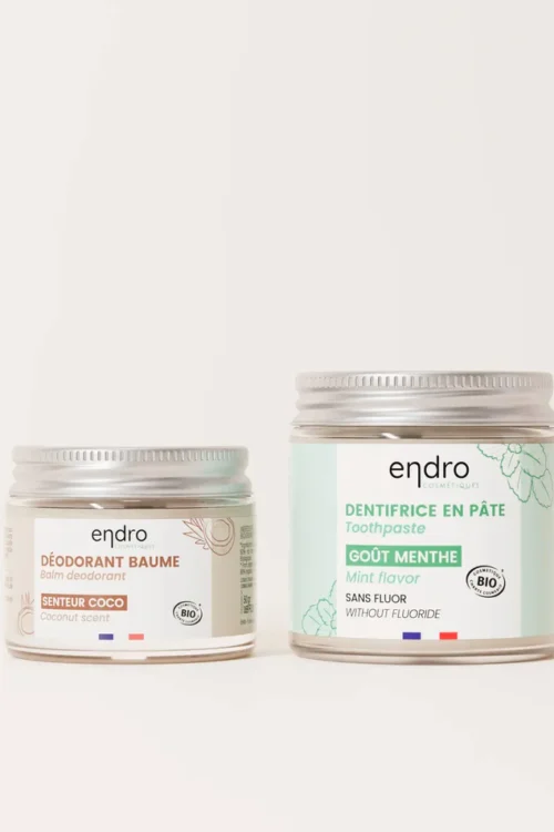 Set Deodorant organic & Pastă de dinți organică, Endro Cosmétiques